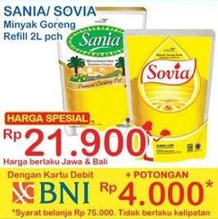 Promo Harga SANIA / SOVIA Minyak Goreng 2ltr  - Indomaret