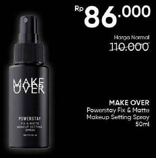 Promo Harga Make Over Powerstay Fix & Matte Makeup Setting Spray 50 ml - Guardian