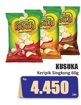 Promo Harga Kusuka Keripik Singkong 60 gr - Hari Hari