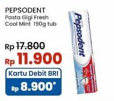 Promo Harga Pepsodent Pasta Gigi Pencegah Gigi Berlubang Fresh Cool Mint 190 gr - Indomaret