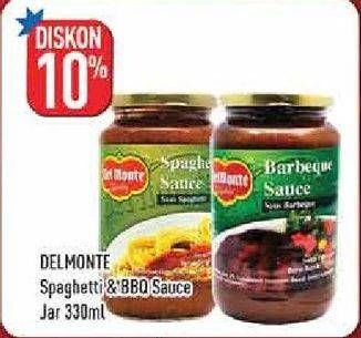 Promo Harga DEL MONTE Cooking Sauce Spaghetti, Barbeque 330 ml - Hypermart