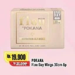 Promo Harga Pokana Flou Pembalut SAP Ultrathin 0,7 mm Medium Wings 30 Cm 8 pcs - Alfamart