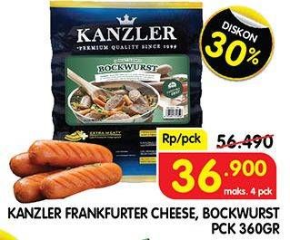 KANZLER Frankfurter Cheese, Bockwurst 360 g