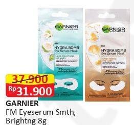Promo Harga GARNIER Hydra Bomb Eye Serum Mask Coconut, Orange 6 gr - Alfamart