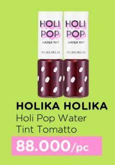 Promo Harga Holika Holika Holipop Water Tint 01 Tomato  - Watsons