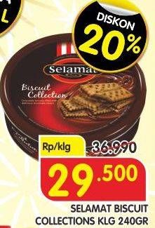 Promo Harga SELAMAT Sandwich Biscuits Collection 240 gr - Superindo