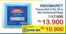 Promo Harga INDOMARET Tissue Roll 2 Ply Non Embossed 6 roll - Indomaret