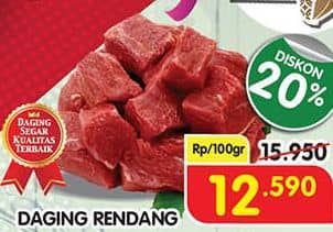 Promo Harga Daging Rendang Sapi per 100 gr - Superindo