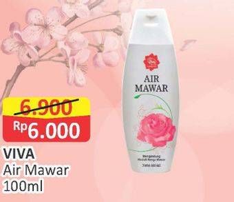 Promo Harga VIVA Air Mawar 100 ml - Alfamart