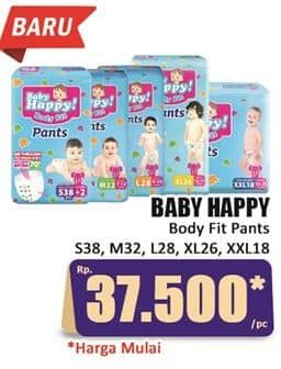 Promo Harga Baby Happy Body Fit Pants S38+2, XL26, XXL18, M32, L28 18 pcs - Hari Hari