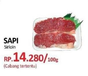 Promo Harga Daging Has Luar (Daging Sirloin) per 100 gr - Yogya