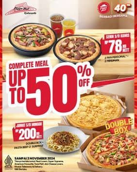 Promo Harga Complete Meal  - Pizza Hut