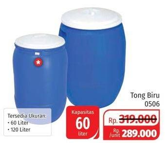 Promo Harga Tong Biru 60000 ml - Lotte Grosir