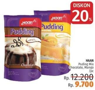 Promo Harga HAAN Pudding Chocolate, Mango  - LotteMart