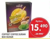 Promo Harga Coffee7 Durian 5 sachet - Superindo