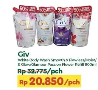 Promo Harga GIV Body Wash Passion Flowers Sweet Berry, Mulberry Collagen 800 ml - TIP TOP
