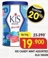 Promo Harga KIS Candy Mint Assorted 150 gr - Superindo