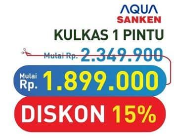 Promo Harga Aqua/Sanken Kulkas 1 Pintu  - Hypermart