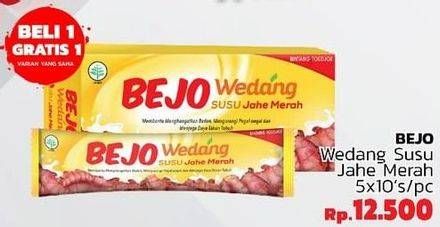 Promo Harga Bintang Toedjoe Bejo Wedang Susu Jahe Merah 5 pcs - LotteMart
