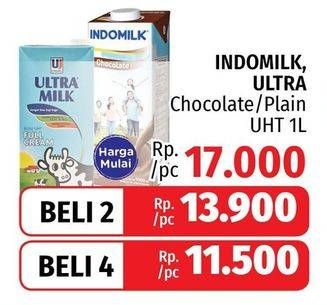 Promo Harga Indomilk, Ultra Susu UHT  - LotteMart