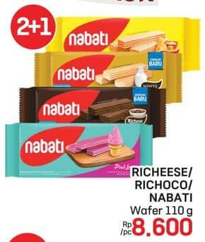 Promo Harga Nabati Wafer Richoco, Richeese 115 gr - LotteMart