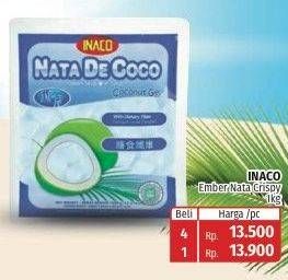 Promo Harga INACO Nata De Coco Crispy 1000 gr - Lotte Grosir