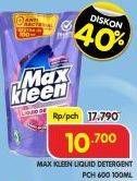 Promo Harga Max Kleen Liquid Detergent Color Protector 700 ml - Superindo