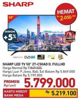 Promo Harga SHARP 2T-C50AD1i Full-HD 50"  - Carrefour