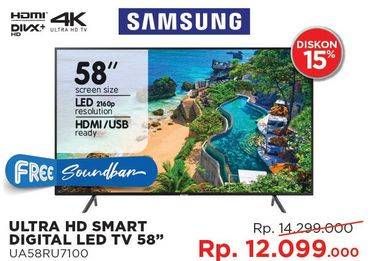 Promo Harga SAMSUNG UA58RU7100 UHD Smart TV 58''  - Courts