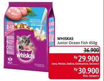 Promo Harga WHISKAS Makanan Kucing Ocean Fish 480 gr - Alfamidi