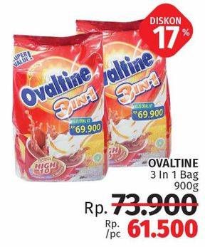 Promo Harga OVALTINE 3 In 1 900 gr - LotteMart