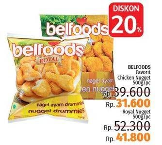 Promo Harga BELFOODS Royal Nugget 500 gr - LotteMart