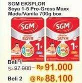 Promo Harga SGM Eksplor Soya 1-5 Susu Pertumbuhan Vanila, Madu 700 gr - Indomaret