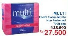 Promo Harga MULTI Facial Tissue MP04 Non Perfumed 700 gr - Indomaret
