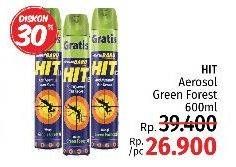 Promo Harga HIT Aerosol Green Forest 600 ml - LotteMart