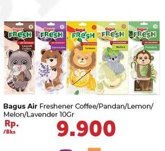Promo Harga BAGUS Air Freshener Luwak Coffe, Pandan, Lemon, Melon, Lavender 10 gr - Carrefour