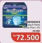 Promo Harga Confidence Adult Diapers Heavy Flow L8 8 pcs - Alfamidi