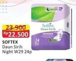 Promo Harga Softex Daun Sirih 29cm 24 pcs - Alfamart