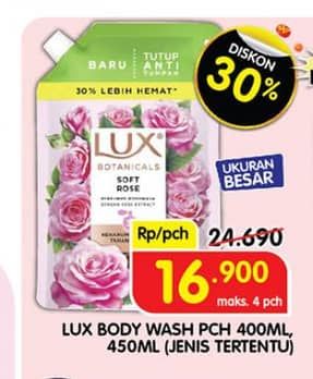 Promo Harga LUX Botanicals Body Wash 400 ml - Superindo