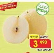 Promo Harga Pear Century per 100 gr - Superindo