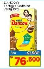 Promo Harga Dancow FortiGro Susu Bubuk Instant Cokelat 800 gr - Indomaret