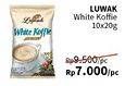 Promo Harga Luwak White Koffie per 10 sachet 20 gr - Alfamidi