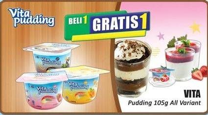 Promo Harga VITA PUDDING Pudding All Variants 105 gr - Hari Hari
