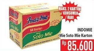 Promo Harga INDOMIE Mi Kuah Soto Mie per 40 pcs 70 gr - Hypermart