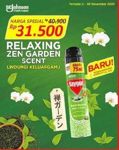 Promo Harga BAYGON Insektisida Spray Relaxing Zen Garden  - Alfamidi