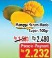 Promo Harga Mangga Harum Manis Super per 100 gr - Hypermart