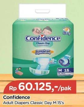 Promo Harga Confidence Adult Diapers Classic M15 15 pcs - TIP TOP