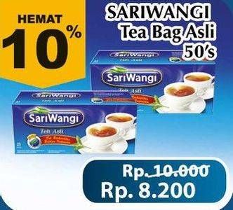 Promo Harga Sariwangi Teh Asli 50 pcs - Giant