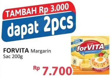 Promo Harga Forvita Margarine 200 gr - Alfamidi