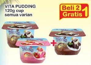 Promo Harga VITA PUDDING Pudding All Variants per 2 pcs 120 gr - Indomaret